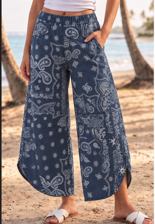 Bandana Tulip Denim Pants