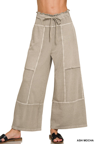 The Weekender Cropped Wide Leg-Lounge Pants-Zenana-Summit Lane Boutique, Women's Apparel and Gifts located in Grand Rapids, MI