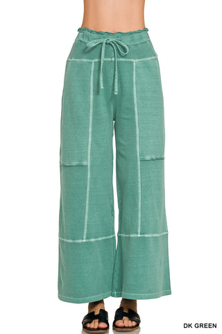 The Weekender Cropped Wide Leg-Lounge Pants-Zenana-Summit Lane Boutique, Women's Apparel and Gifts located in Grand Rapids, MI