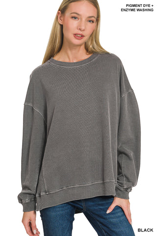 Lucy Pullover-Sweatshirt-Zenana-Summit Lane Boutique, Women's Apparel and Gifts located in Grand Rapids, MI