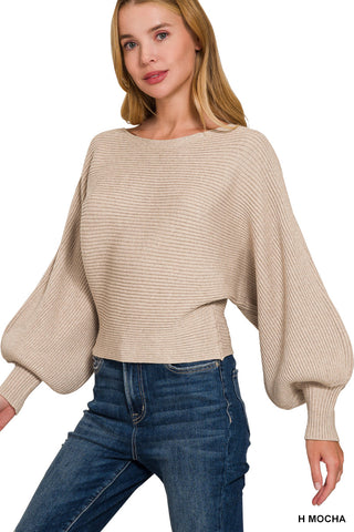 Cameron Boatneck Sweater-Sweaters-Zenana-Summit Lane Boutique, Women's Apparel and Gifts located in Grand Rapids, MI