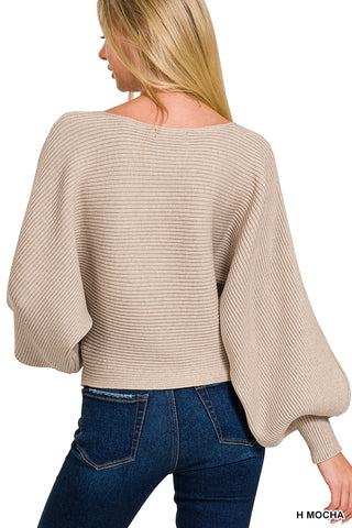 Cameron Boatneck Sweater-Sweaters-Zenana-Summit Lane Boutique, Women's Apparel and Gifts located in Grand Rapids, MI