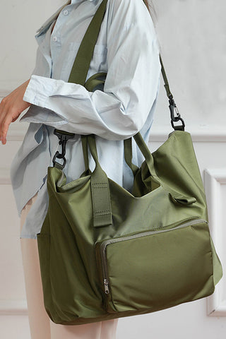 Packable folding duffle tote bag-Handbags-Zenana-Summit Lane Boutique, Women's Apparel and Gifts located in Grand Rapids, MI