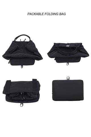 Packable folding duffle tote bag-Handbags-Zenana-Summit Lane Boutique, Women's Apparel and Gifts located in Grand Rapids, MI