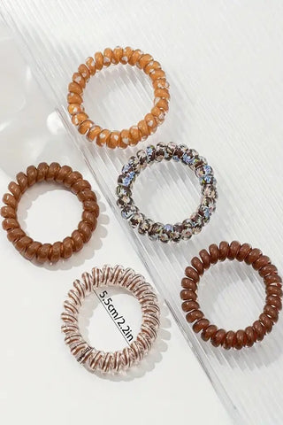 Coil Hair Ties-Hair Accessories-Zenana-Summit Lane Boutique, Women's Apparel and Gifts located in Grand Rapids, MI