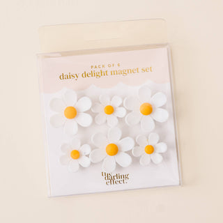Daisy Delight Magnet Set-White-Magnets-The Darling Effect-Summit Lane Boutique, Women's Apparel and Gifts located in Grand Rapids, MI
