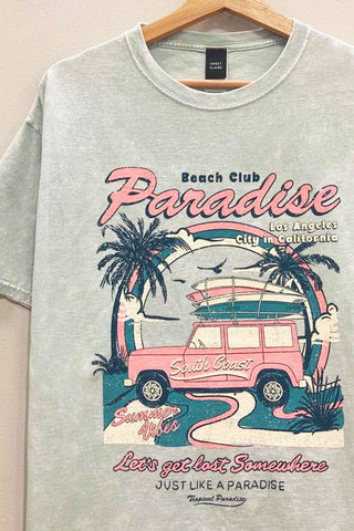 Paradise Vacation Mineral Tee-Graphic Tees-Sweet Claire-Summit Lane Boutique, Women's Apparel and Gifts located in Grand Rapids, MI