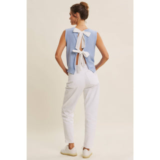 Bow Back Sweater Top-Sleeveless-in february-Summit Lane Boutique, Women's Apparel and Gifts located in Grand Rapids, MI