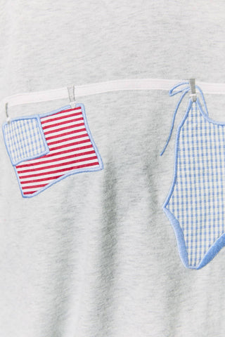 USA Summer Short Sleeve-Short Sleeves-LE LIS-Summit Lane Boutique, Women's Apparel and Gifts located in Grand Rapids, MI