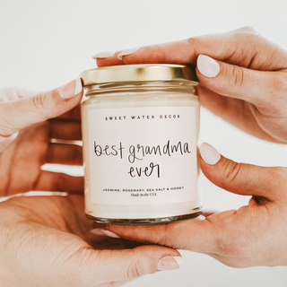 Best Grandma Ever 9 oz Soy Candle - Home Decor & Gifts-Sweet Water Decor-Summit Lane Boutique, Women's Apparel and Gifts located in Grand Rapids, MI