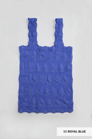 Lace Textured Square Top-Tank Top-NIKIBIKI-Summit Lane Boutique, Women's Apparel and Gifts located in Grand Rapids, MI