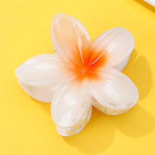 Plumeria Claw Clip-Hair Accessories-JOSSLYN by wall to wall-Summit Lane Boutique, Women's Apparel and Gifts located in Grand Rapids, MI