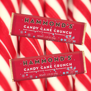 Candy Bar - Dark Chocolate - Candy Cane Crunch - 2.25 oz-Hammond's Candies-Summit Lane Boutique, Women's Apparel and Gifts located in Grand Rapids, MI