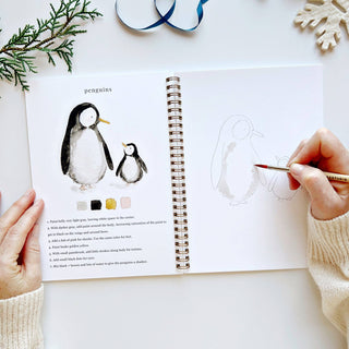Winter watercolor workbook-Stationary-emily lex studio-Summit Lane Boutique, Women's Apparel and Gifts located in Grand Rapids, MI