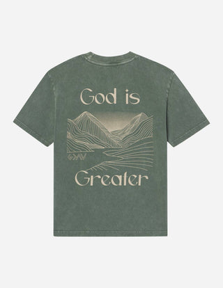 God Is Greater Unisex Tee-Graphic Tees-Elevated Faith-Summit Lane Boutique, Women's Apparel and Gifts located in Grand Rapids, MI