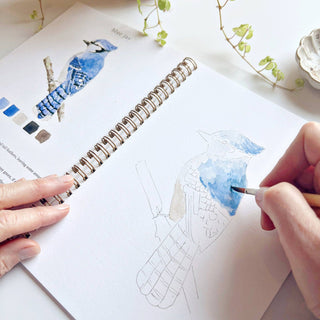 Birds watercolor workbook-Stationary-emily lex studio-Summit Lane Boutique, Women's Apparel and Gifts located in Grand Rapids, MI
