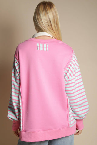 Sabrina Oversized Top-Long Sleeves-VERY J-Summit Lane Boutique, Women's Apparel and Gifts located in Grand Rapids, MI