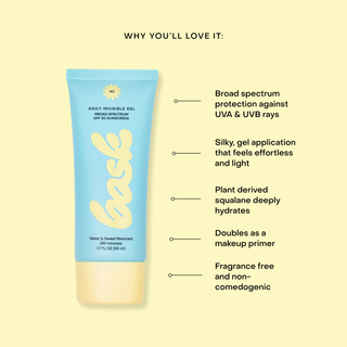 Bask SPF 40 Daily Invisible Gel Face Sunscreen-Sunscreen-Bask Sunscreen-Summit Lane Boutique, Women's Apparel and Gifts located in Grand Rapids, MI