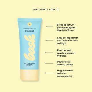 Bask Spf 40 Daily Invisible Gel Sunscreen-Sunscreen-Bask Sunscreen-Summit Lane Boutique, Women's Apparel and Gifts located in Grand Rapids, MI