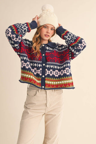Dakota Fair Isle Sweater-Sweaters-&MERCI-Summit Lane Boutique, Women's Apparel and Gifts located in Grand Rapids, MI