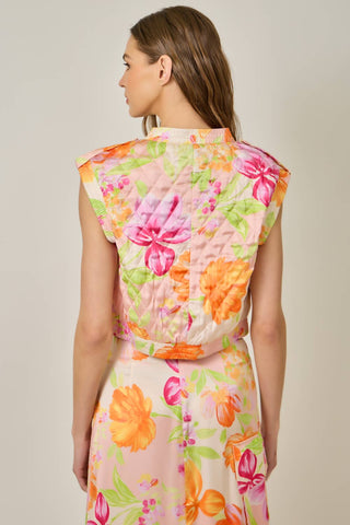 Blossom Breeze Quilted Vest-Vest-Mystree-Summit Lane Boutique, Women's Apparel and Gifts located in Grand Rapids, MI