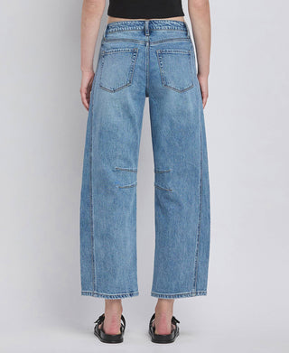 Kate II Barrel Leg-Jeans-VERVET by FLYING MONKEY-Summit Lane Boutique, Women's Apparel and Gifts located in Grand Rapids, MI