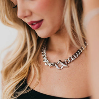 Viviana Chain Statement Necklace - WATERPROOF-Pretty Simple-Summit Lane Boutique, Women's Apparel and Gifts located in Grand Rapids, MI