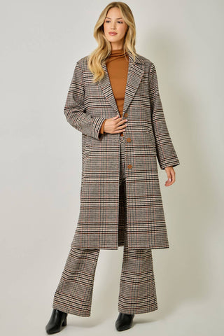 The Astor Houndstooth Plaid Coat-Jacket-Mystree-Summit Lane Boutique, Women's Apparel and Gifts located in Grand Rapids, MI