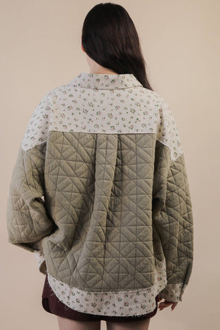 Tara Floral Shacket-Jackets-VERY J-Summit Lane Boutique, Women's Apparel and Gifts located in Grand Rapids, MI