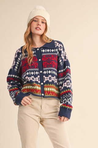 Dakota Fair Isle Sweater-Sweaters-&MERCI-Summit Lane Boutique, Women's Apparel and Gifts located in Grand Rapids, MI