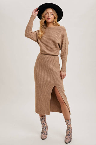 Rhapsody Slit Dress-Dresses-Bluivy-Summit Lane Boutique, Women's Apparel and Gifts located in Grand Rapids, MI