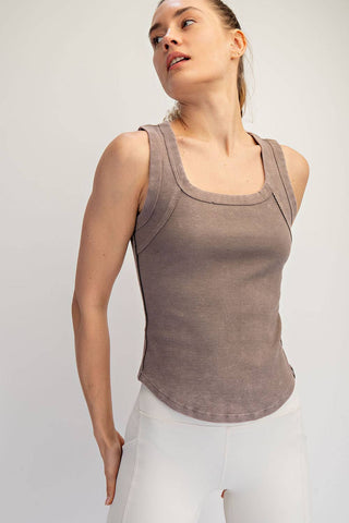 The Vintage Wash Tank-Tank Top-Rae Mode-Summit Lane Boutique, Women's Apparel and Gifts located in Grand Rapids, MI