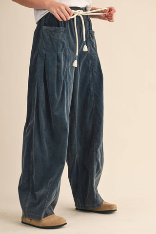 Ashlyn Corduroy Barrel Pants-Pants-&MERCI-Summit Lane Boutique, Women's Apparel and Gifts located in Grand Rapids, MI