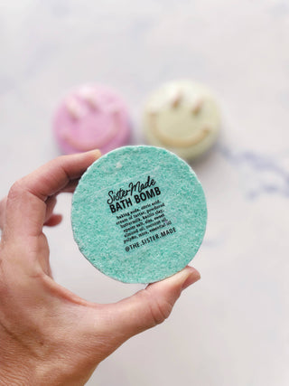 Happy Bath Bomb (Emoji, Smiley)-Bath & Body-The Sister Made-Summit Lane Boutique, Women's Apparel and Gifts located in Grand Rapids, MI
