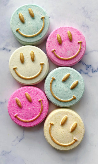Happy Bath Bomb (Emoji, Smiley)-Bath & Body-The Sister Made-Summit Lane Boutique, Women's Apparel and Gifts located in Grand Rapids, MI