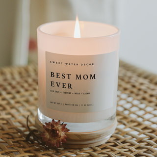 Best Mom Ever! 11 oz Soy Candle - Home Decor & Gifts-Sweet Water Decor-Summit Lane Boutique, Women's Apparel and Gifts located in Grand Rapids, MI