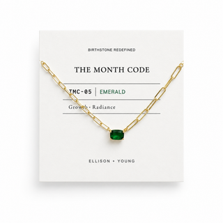 The Month Code Birthstone Necklace Collection-Necklaces-Ellison+Young-Summit Lane Boutique, Women's Apparel and Gifts located in Grand Rapids, MI