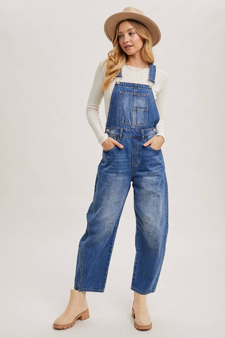 Harper Barrel Overalls-Jeans-Bluivy-Summit Lane Boutique, Women's Apparel and Gifts located in Grand Rapids, MI