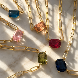 The Month Code Birthstone Necklace Collection-Necklaces-Ellison+Young-Summit Lane Boutique, Women's Apparel and Gifts located in Grand Rapids, MI