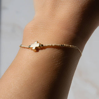 Be the Light Cross Bracelet + Sticker | Matthew 5:14-bracelet-Lenny & Eva-Summit Lane Boutique, Women's Apparel and Gifts located in Grand Rapids, MI