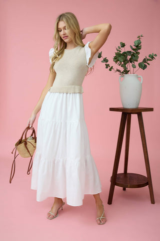 Maria Twofer Dress-Dresses-Blu Pepper-Summit Lane Boutique, Women's Apparel and Gifts located in Grand Rapids, MI