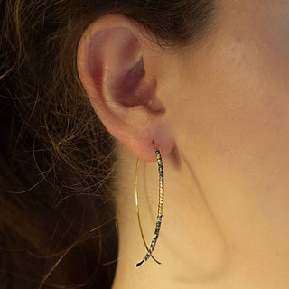 Norah Threader Hoop Earrings-Earrings-Lenny & Eva-Summit Lane Boutique, Women's Apparel and Gifts located in Grand Rapids, MI