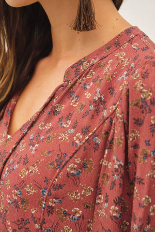 The Autumn Bloom Blouse-Blouse-Be Cool-Summit Lane Boutique, Women's Apparel and Gifts located in Grand Rapids, MI