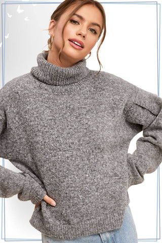 Claudia Loose Fit Sweater-Sweaters-La Miel-Summit Lane Boutique, Women's Apparel and Gifts located in Grand Rapids, MI