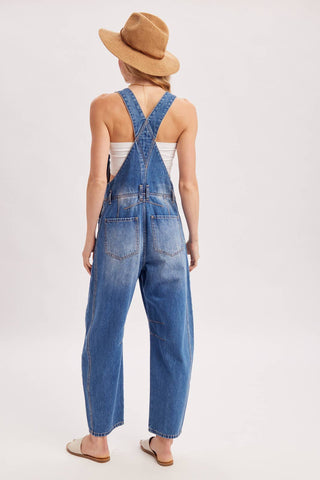 Harper Barrel Overalls-Jeans-Bluivy-Summit Lane Boutique, Women's Apparel and Gifts located in Grand Rapids, MI