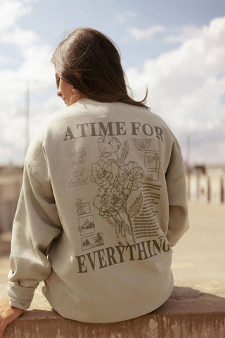 A Time For Everything Graphic Sweatshirt -Sweatshirt-Whitney | Chaudoin Creations-Summit Lane Boutique, Women's Apparel and Gifts located in Grand Rapids, MI