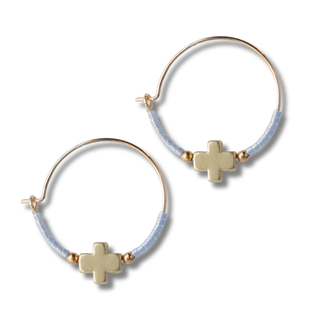Faithful Hoop Earrings-Earrings-Lenny & Eva-Summit Lane Boutique, Women's Apparel and Gifts located in Grand Rapids, MI