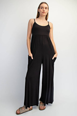 VISCOSE MODAL WIDE LEG ONESIE-Rae Mode-Summit Lane Boutique, Women's Apparel and Gifts located in Grand Rapids, MI