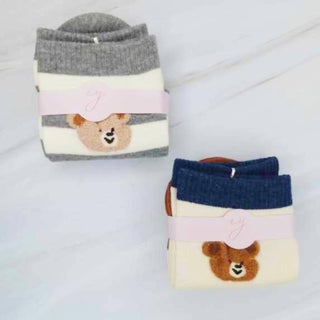 Bear Socks set of 2-Socks-Ellison+Young-Summit Lane Boutique, Women's Apparel and Gifts located in Grand Rapids, MI