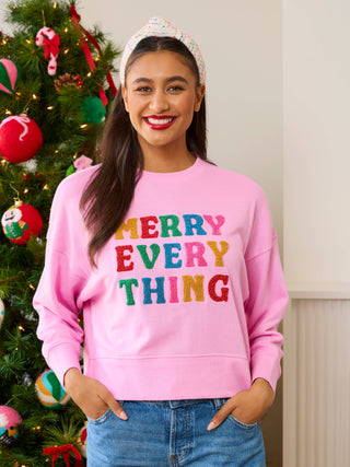 "MERRY EVERYTHING" RELAXED SWEATSHIRT-Sweatshirt-Shiraleah-Summit Lane Boutique, Women's Apparel and Gifts located in Grand Rapids, MI